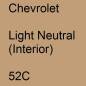 Preview: Chevrolet, Light Neutral (Interior), 52C.